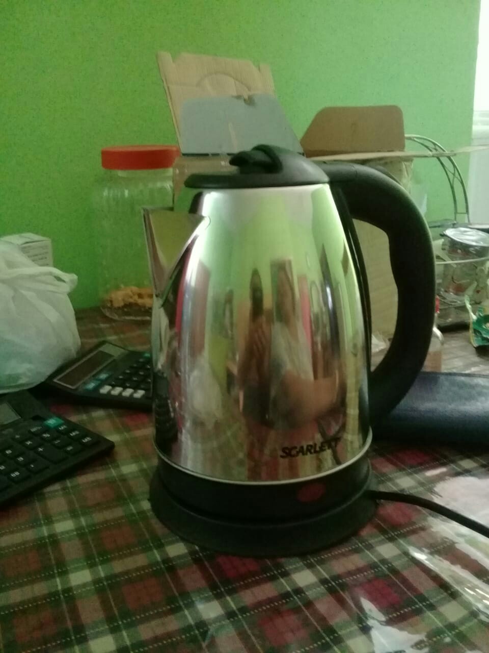 Kettle Listrik 2 Liter Scarlett / Heater Pemanas Air / Teko Listrik