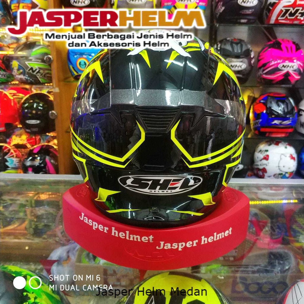 SHEL EXCEL BLACK YELLOW FLUO (Kaca rainbow)