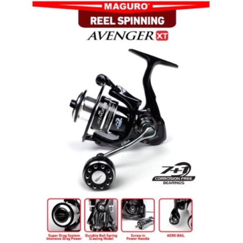 Reel Maguro Avenger XT power handle 1000 sampai 6000