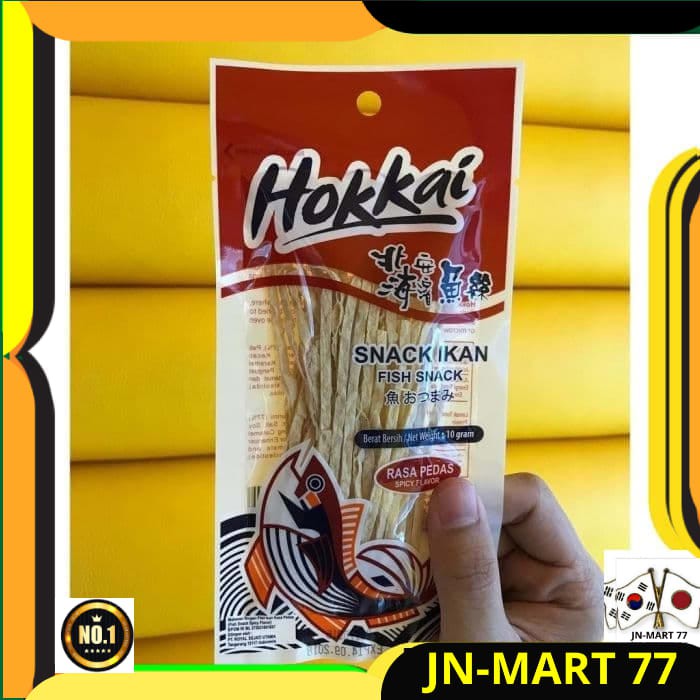 

MAKANAN KOREA HALAL/SNACK KOREA IMPORT HOKAI SNACK IKAN RASA ORI/SPICY