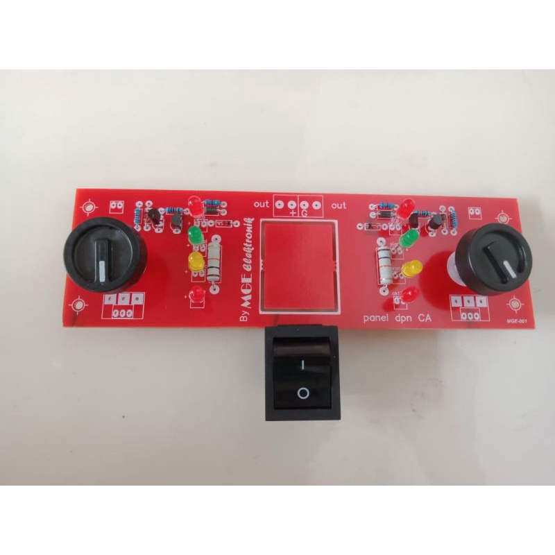 panel depan Box CA10/20/30 lengkap knop potensio saklar