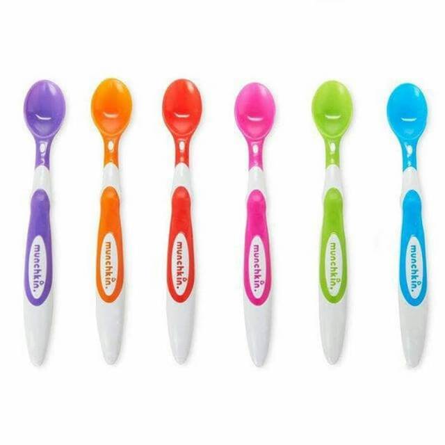 MUNCHKIN 6pcs  Soft Tip  Infant Spoon Sendok Bayi Isi 6 Sendok Bayi Munchkin Baby Spoon