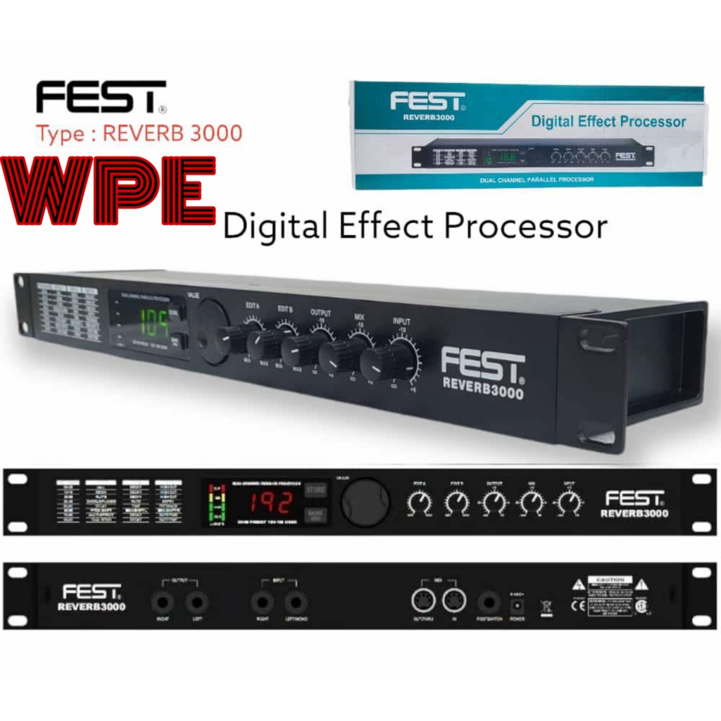 Effect Vocal FEST REVERB 3000 Efek Vocal Original
