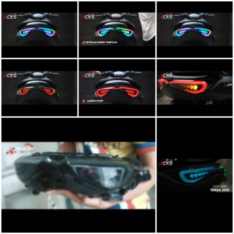 Lampu stop Led CKS Yamaha Nmax 155 new 2020 / Stoplamp led  running Nmax New 2020