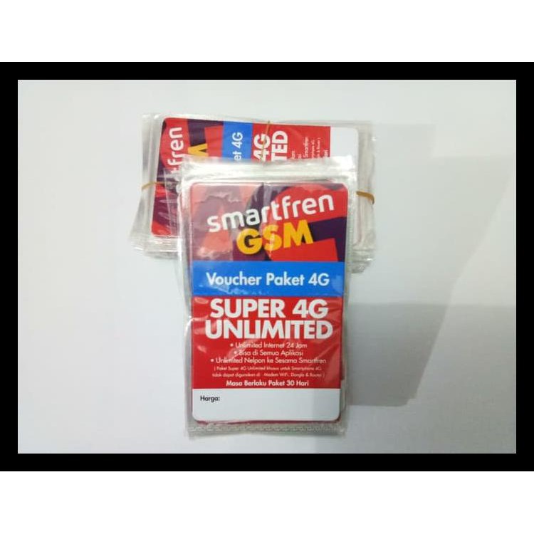VOUCHER SMARTFREN UNLIMITED (TOTAL KUOTA 30GB) NEW