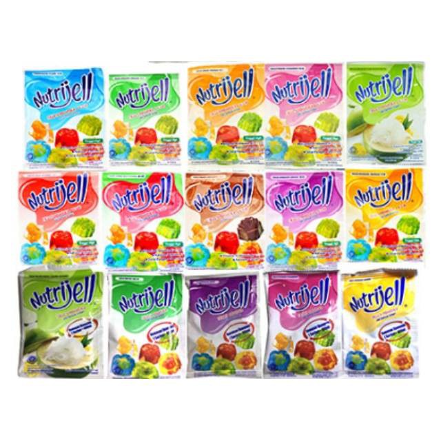 

10gr NUTRIJELL VARIAN RASA BUAH NUTRIJEL RASA BUAH JELLY POWDER KEMASAN EKONOMIS ALL VARIAN