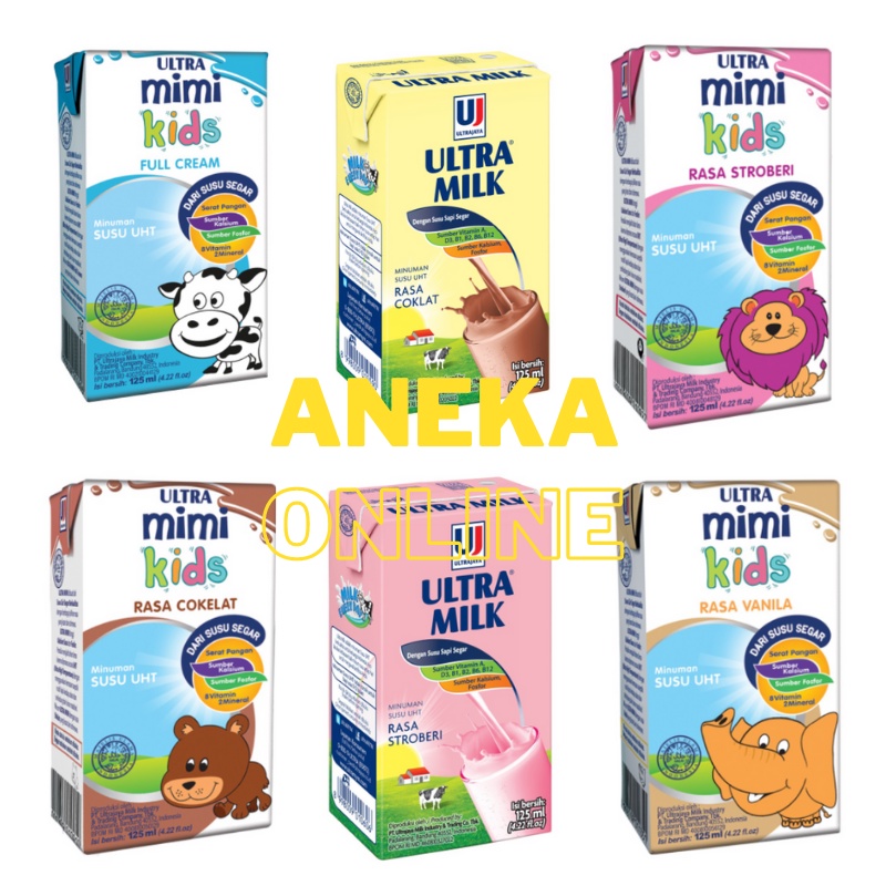 

ULTRA Susu UHT / Susu Ultra Mimi Kids 125ml (1 Karton)