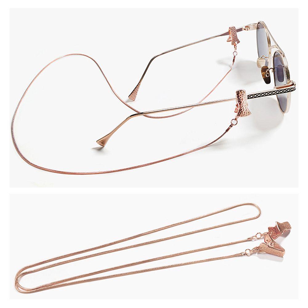 Lily Rantai Kacamata Logam Aksesoris Sederhana Eyeglasses Necklace Dengan Klip