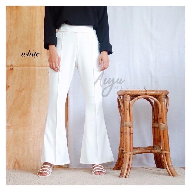 CUCI GUDANG!! (LIST DEPAN) BELL BUTTOM SCUBA/ CUTBRAY PANTS SCUBA/ CELANA PALAZO/ FLARE PANTS WIDE LEG SCUBA PANTS