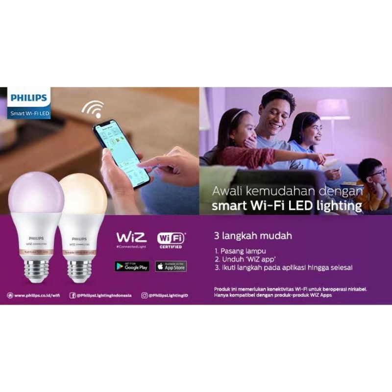 PHILIPS SMART WIZ WIFI LED 9W WARM WHITE &amp; RGB