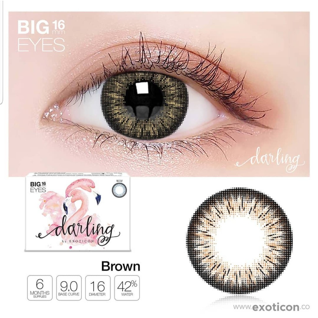 SOFTLENS DARLING NORMAL  BIG EYES 16MM BY X2 EXOTICON-2