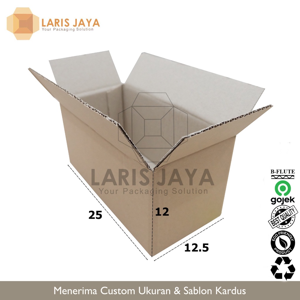 

Kardus - Box - Karton - Kotak Packing Paket Kosmetik / Sandal Olshop - 25 x 12,5 x 12 cm ( Kardus 25 x 12.5 x 12 cm )