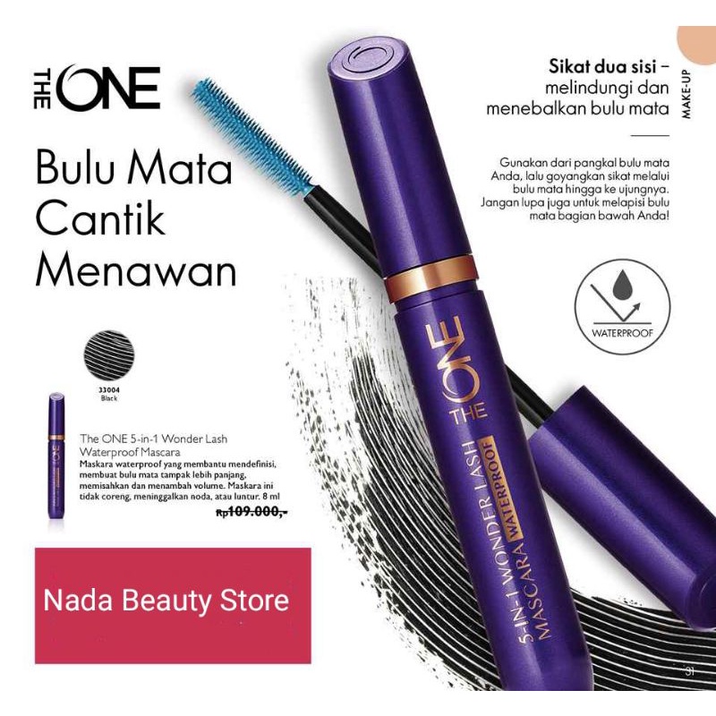 The One 5-in-1 Wonderlash Waterproof Mascara Black/ Eye Wide Open mascara/ Oncolour Big Lash Waterproof/ The One Lash Extension Mascara/ Tremendous/Curler/Penjepit Bulu Mata