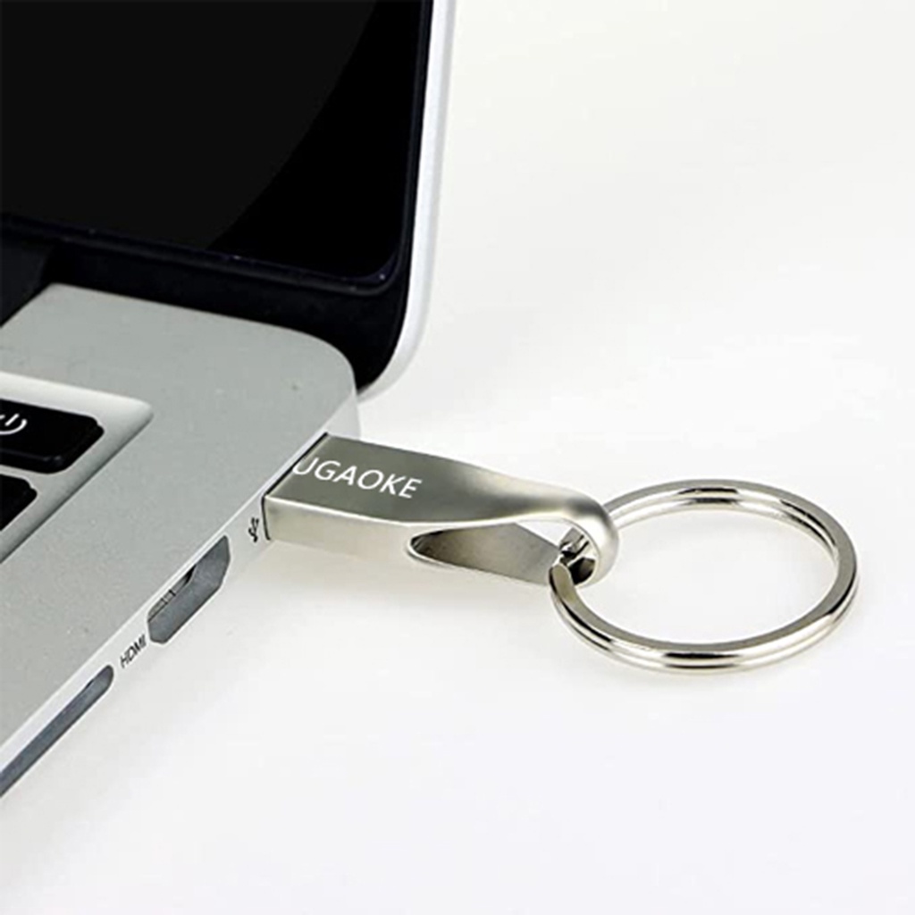 Flash Drive USB 3.0 Mini Plug and Play Bahan Logam Kecepatan Tinggi Untuk AUGAOKE 8 / 16 / 32 / 64 / 128GB