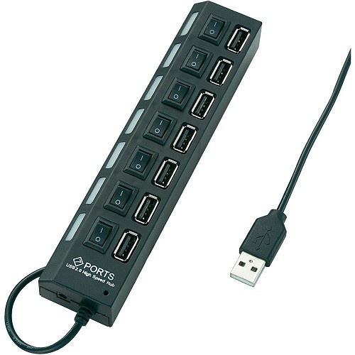 7 Port USB HUB ON/OFF Switch
