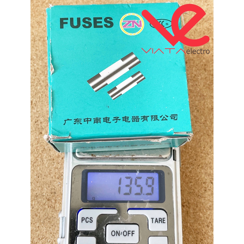 FUSE KACA (1BUAH) MERK ZN SEKRING KACA ANEKA UKURAN 1-30A 250V BESAR DAN KECIL FUSE KACA