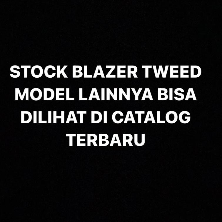 Harga Bersahabat.. Blazer Tweed Korea bahan tweed Korean Style Import Blazer Korea Termurah