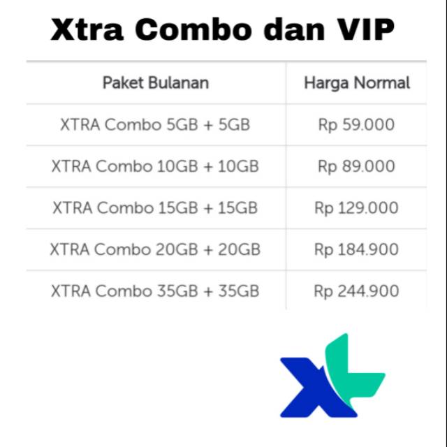 XL XTRA COMBO ISI ULANG 30 HARI 24 JAM XL XTRA COMBO VIP TEMBAK INJEK