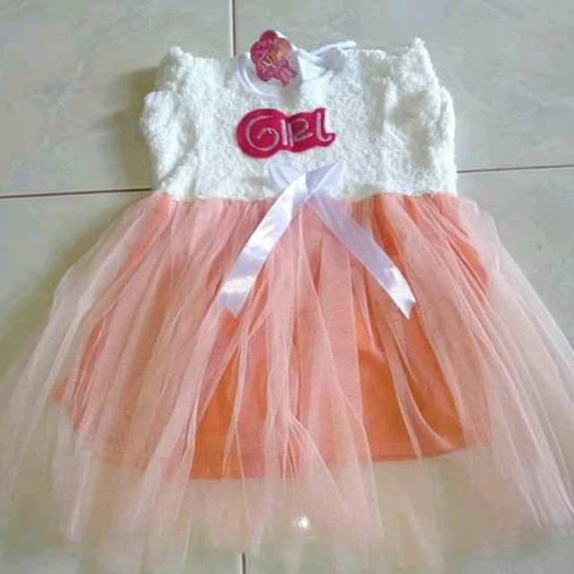 Baju dress anak umur 1-3 tahun