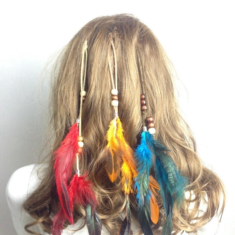 feather clip hair accessories