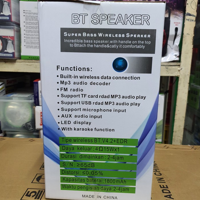 Speaker Fleco F-63A LED portable free mic