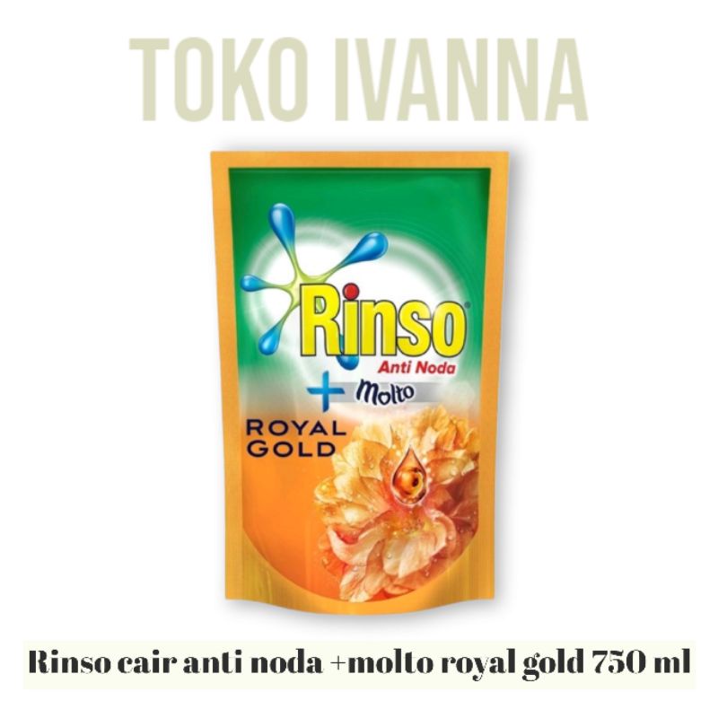 Rinso Deterjen Cair Anti Noda + Molto 750 ml