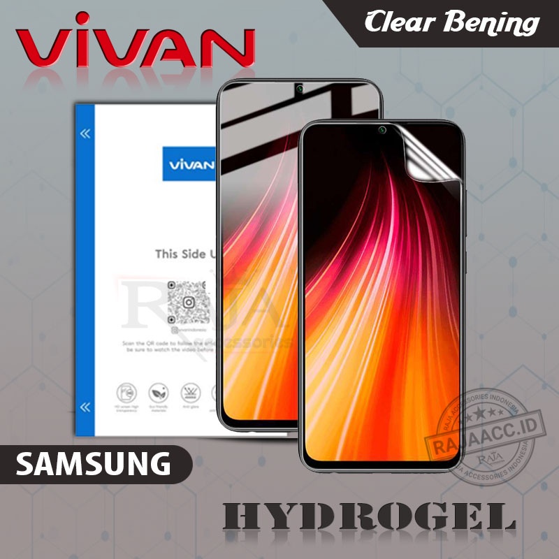 Vivan Hydrogel Clear  Samsung  Samsung S9 S9+ S8 S8+ S7 S7 Edge S6 S6 Edge S6 Edge+ - Hydrogel Samsu