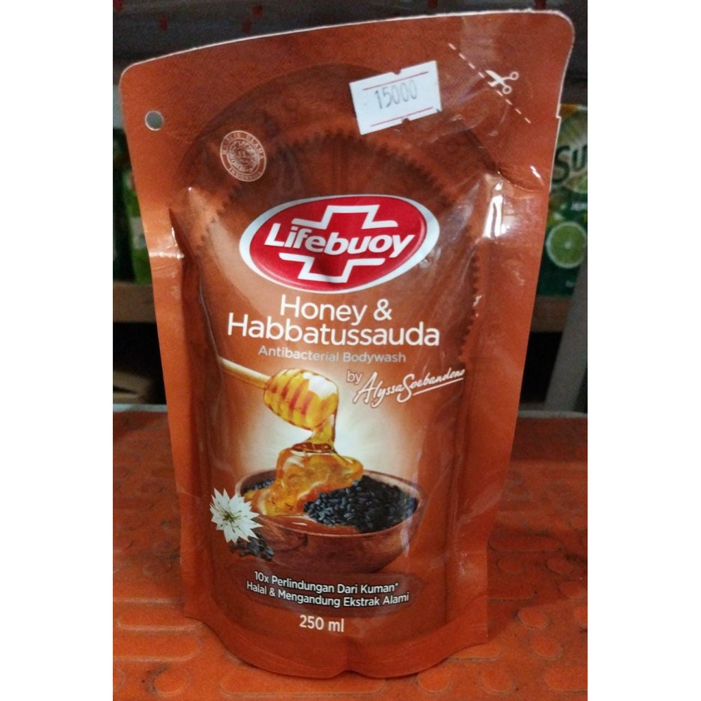 Sabun Mandi Cair Lifebuoy Honey & Habbatussauda 250 ml