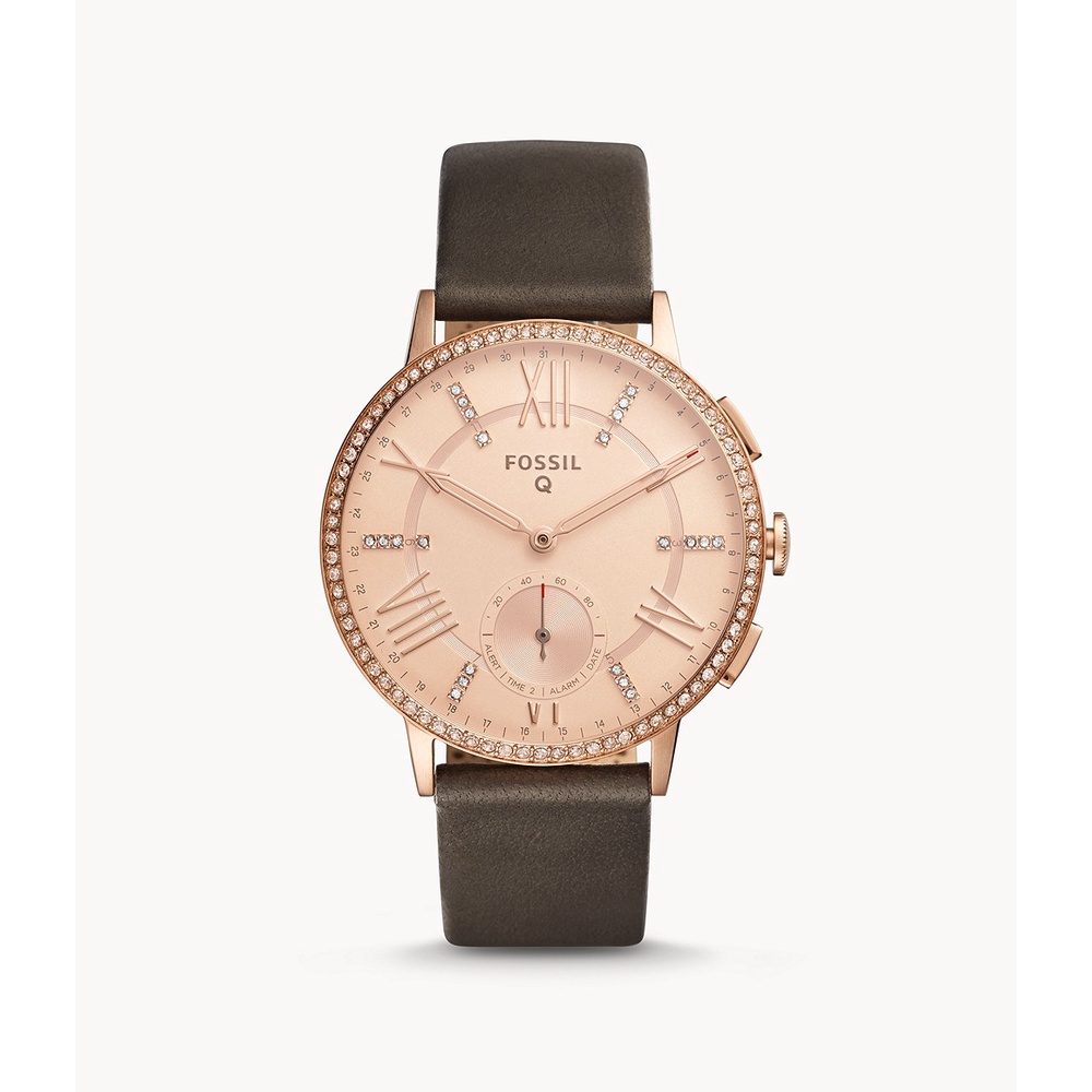 SALE CUCI GUDANG FOSSIL Q FTW1116 HYBRID SMARTWATCH - GAZER GREY LEATHER