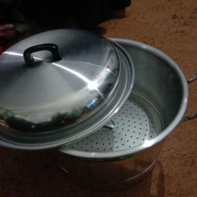 Panci Masak Serbaguna / Panci Kukusan Aluminium Orchid 24cm