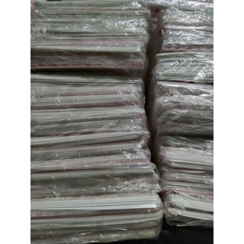 LJ-PLASTIK OPP SEAL LUBANG UK 12X25 ,15x18 ISI 100 PCS