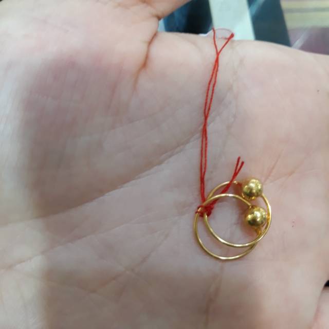 anting baby emas berat 0.5 gram