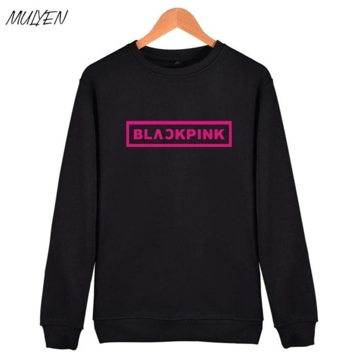 TERLARIS JAKET SWEATER JUMPER BLACK PINK BLACKPINK JISOO JENNIE ROSE LISA MURAH 