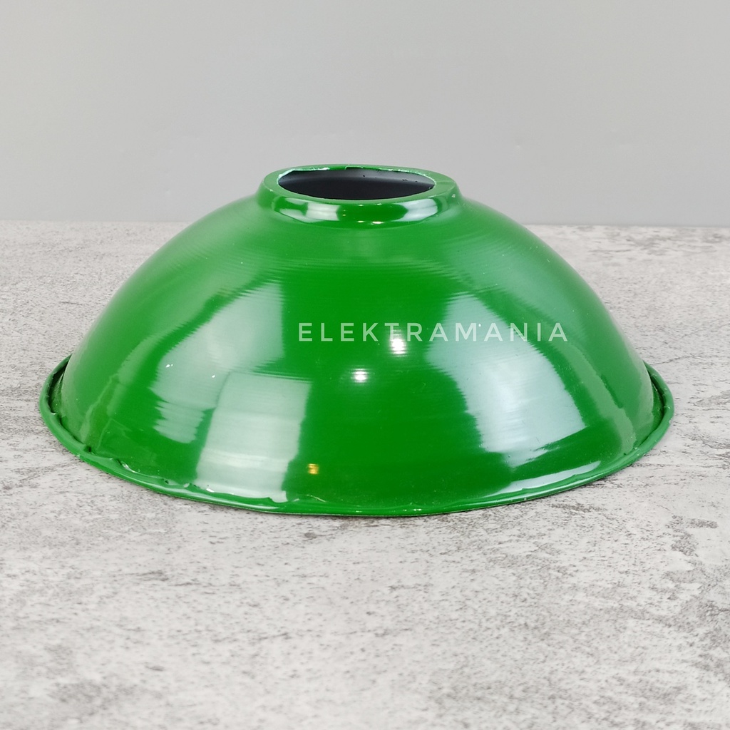 Kap Lampu Gantung / Kap Lampu  Jalan Hijau -27 Kecil Besi 10-Cm