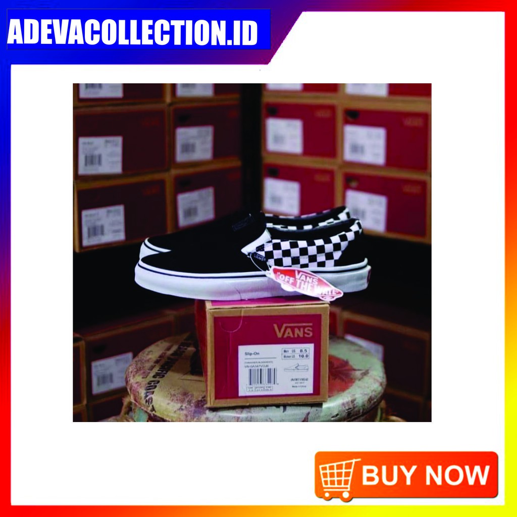 [INSOLE JAHIT]Sepatu Vans SLIPON & OLDSKOOL CATUR checkerboard GRADE ORI VIETNAM