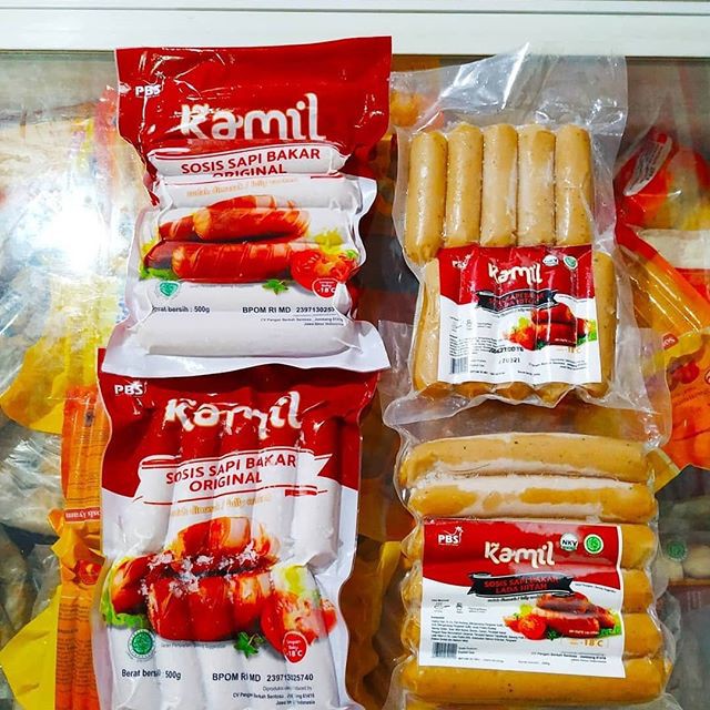 

Kamil Sosis Sapi Bakar Original, Lada Hitam, Kemasan 500gr