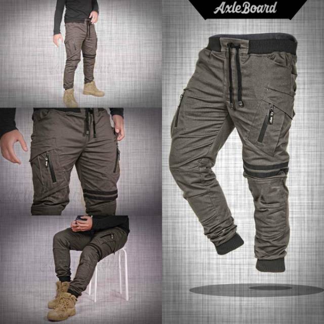 CELANA JOGGER KEREN URBAN LINE BIKER JOGGER PANTS