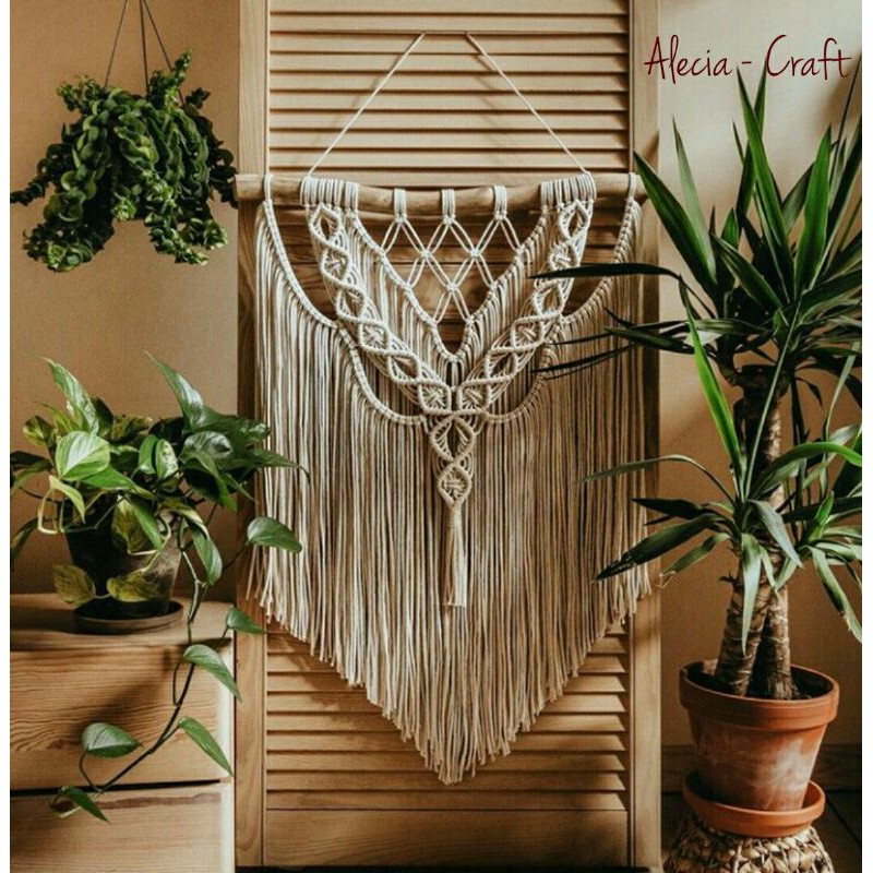 Macrame Hiasan Dinding/Hiasan dinding/Macrame/Wallhanging/Hiasan Unik