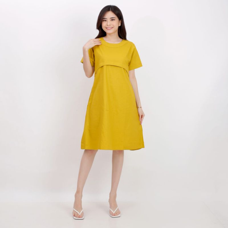 Dress Fashion BV RD-51 /Dress Wanita Polos Midi