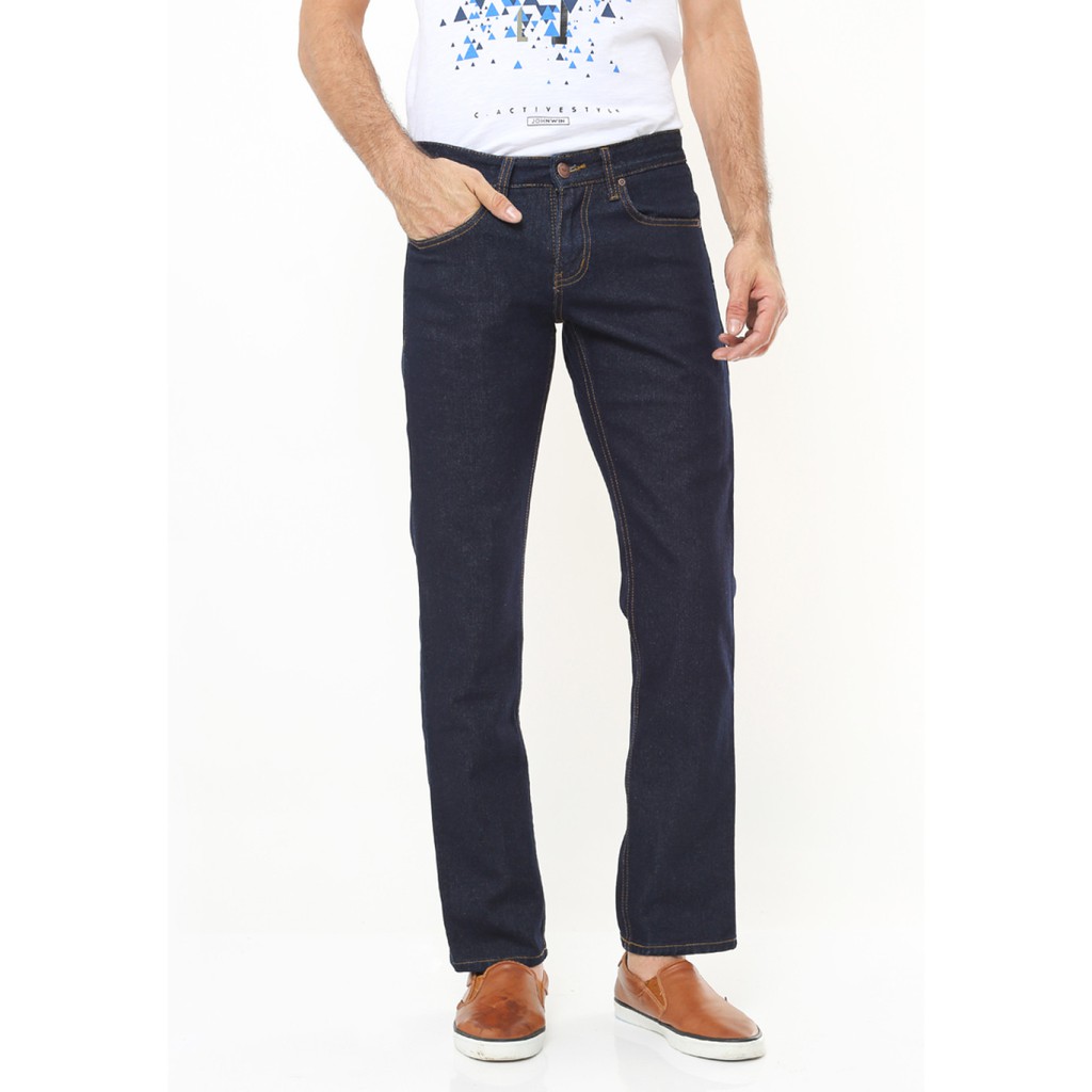 LGS Celana Panjang Original Regular Fit - Premium Jeans - Basic Model - Biru Navy