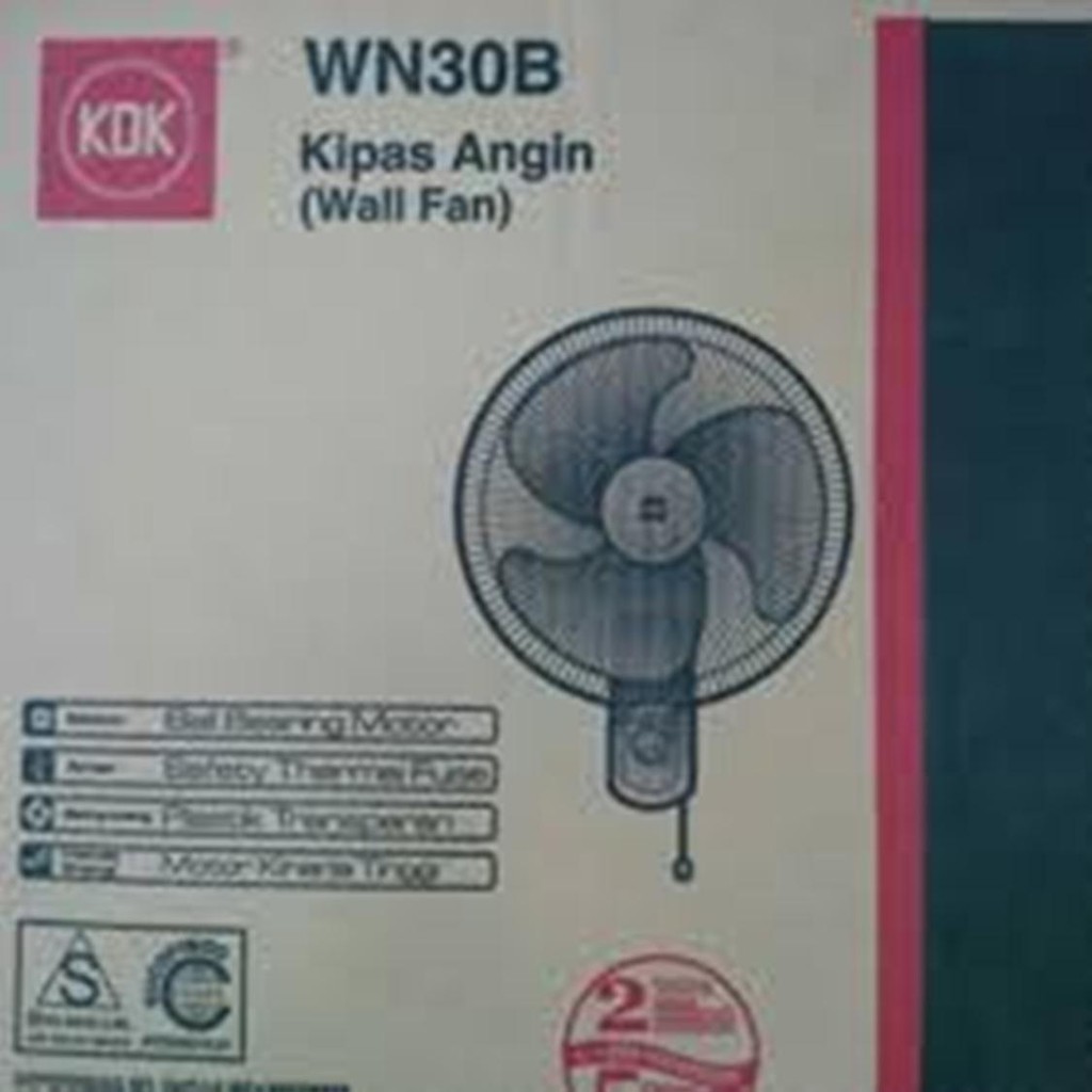 WALL FAN / KIPAS ANGIN DINDING KDK - WN 30 B 12 INCH 30CM