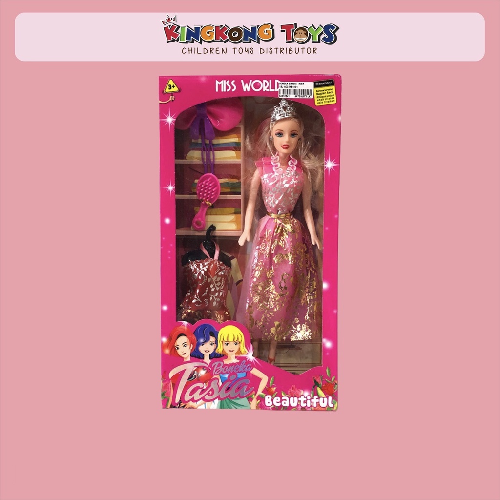 MAINAN BONEKA BARBIE TASIA BAJU AKSESORIS / 04010241