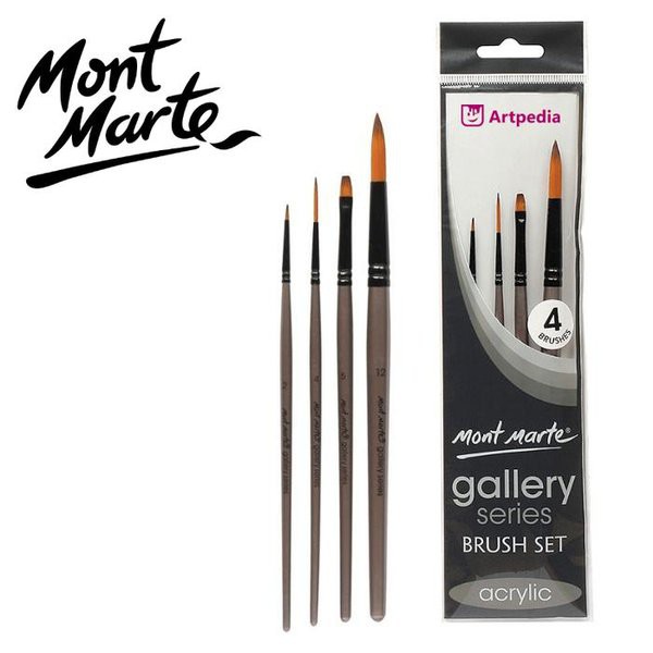 MM GALLERY SERIES BRUSH SET ACRYLIC TYPE BMHS0009 | Shopee Indonesia