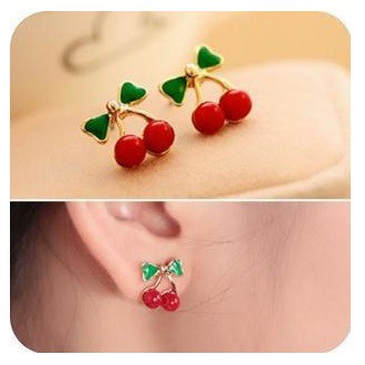 ★ODS★ FA13  Anting Korea Cantik  CERRY MERAH kekinian