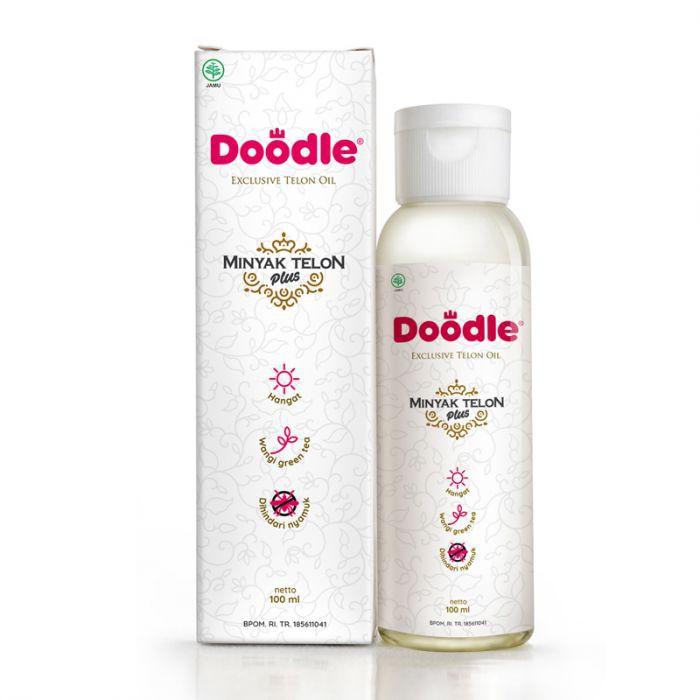 DOODLE Minyak Telon Baby Green Tea Bayi &amp; Anak 100ml 60ml Roll On 10ml Travel Size / BANDUNG