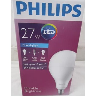 Philips 27 Watt Lampu LED Philip Philips 27 Watt Paling Terang Mantap**