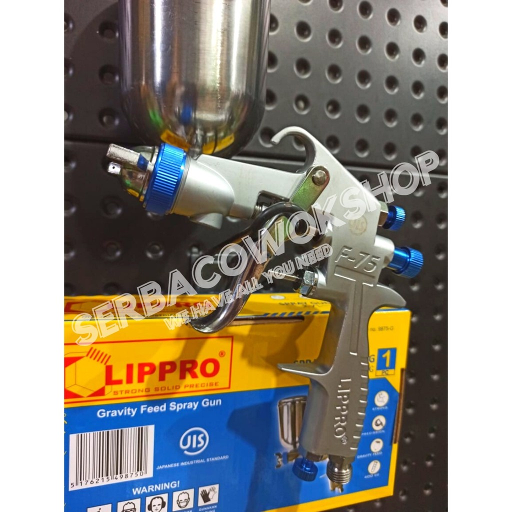 Lippro Spray Gun Tabung Atas F75G Spraygun F75 G Termurah Berkualitas