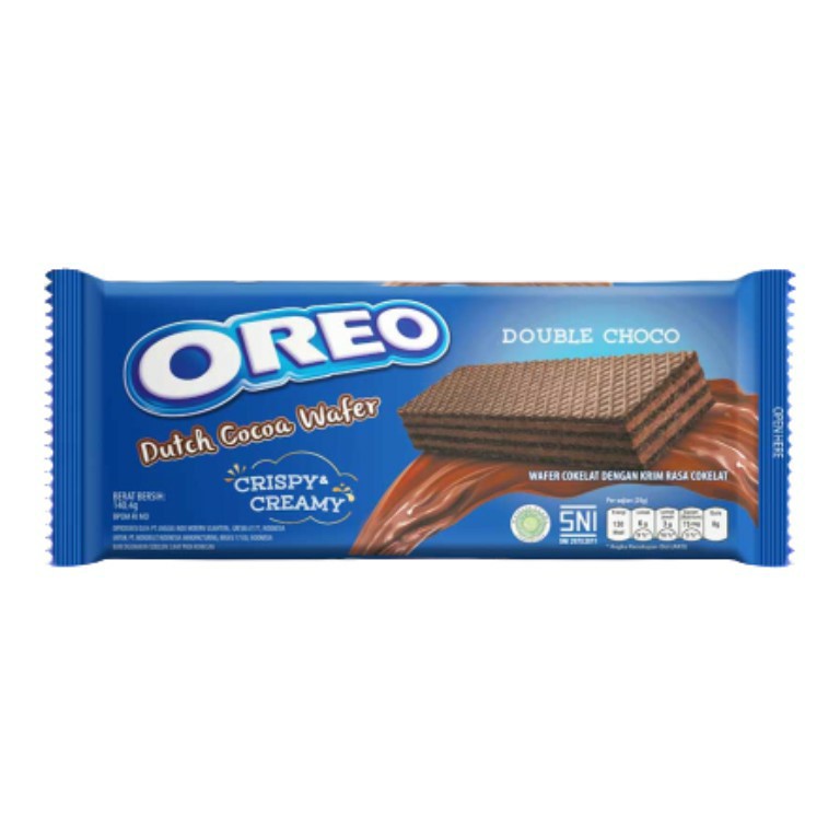 

Oreo Dutch Cocoa Wafer Double Choco Wafer Produk Oreo - 140gr