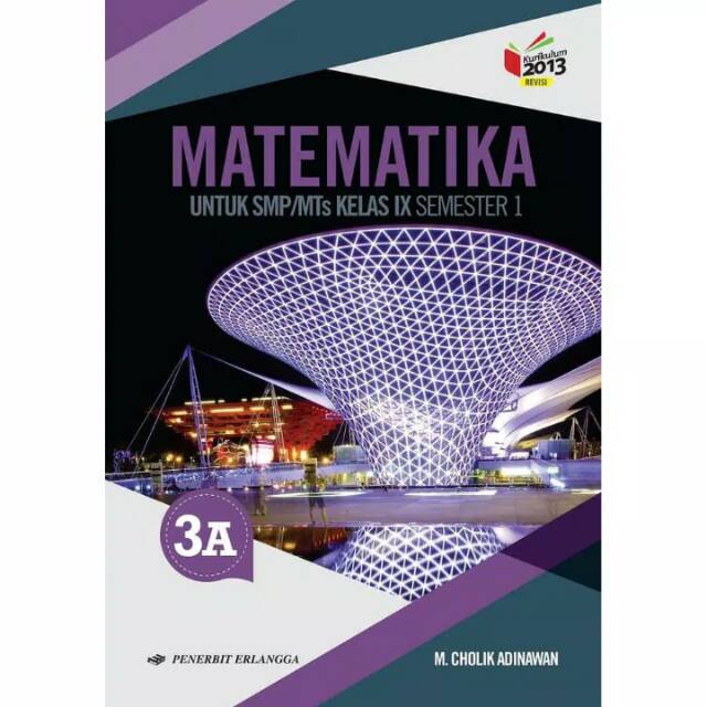 Buku Matematika Smp Mts Kelas Ix A Semester 1 Penerbit Erlangga Shopee Indonesia