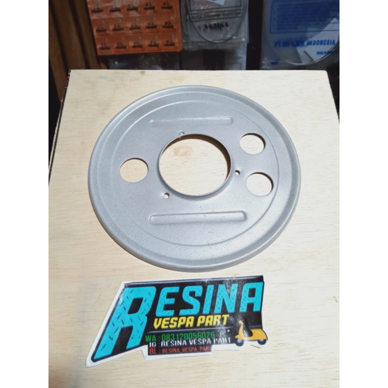 piringan tromol belakang R10 vespa pxe excel exclusive bahan tebal bukan kaleng tipis